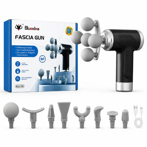 BLD-780 Deep Tissue Massage Gun 9 Heads 6 Speeds