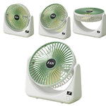 Circular Rechargeable Desktop  Fan | Model QL-01 | 3 Speed Personal Cooling Fan | Quiet Air Circulator for Home, Office & Travel | Random Color