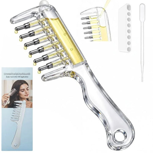 Refillable Hair Oil Applicator Comb Scalp Massage