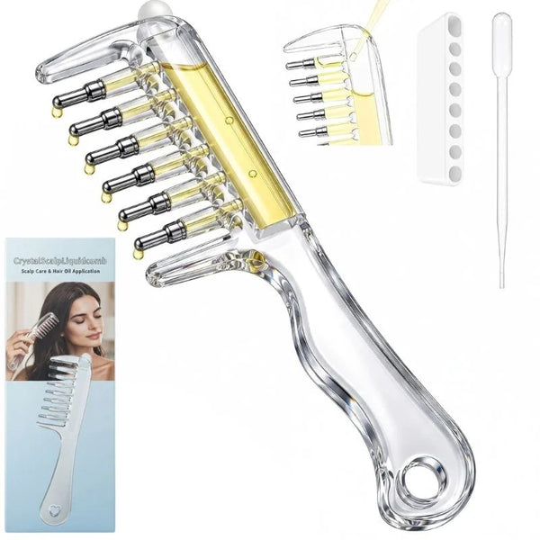 Refillable Hair Oil Applicator Comb Scalp Massage
