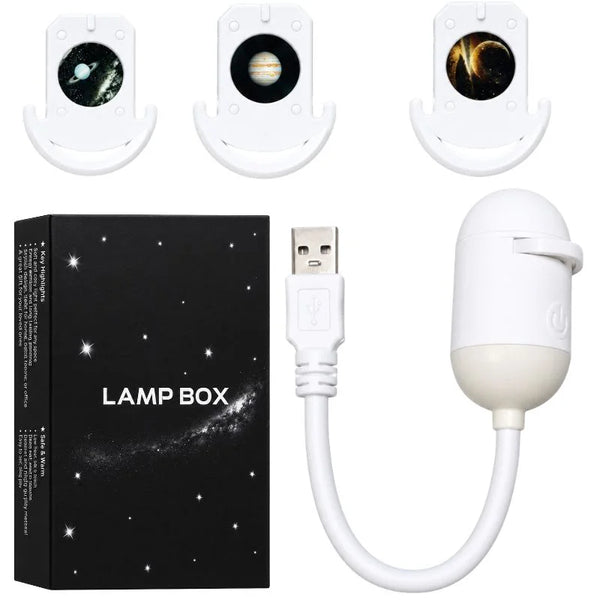 Galaxy Starry Sky Lamp Box 2-in-1 Projector Light