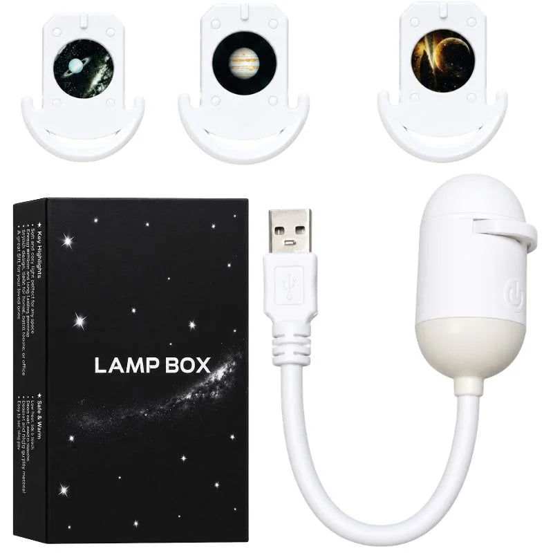 Galaxy Starry Sky Lamp Box 2-in-1 Projector Light