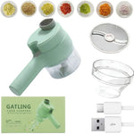 Electric Food Chopper and Vegetable Cutter USB Rechargeable