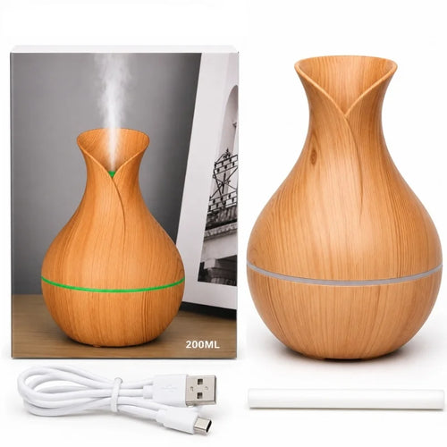 JSQ07 Vase-Shaped LED Humidifier 200ml