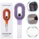 2-in-1 Misting Hair Brush with Water Spray Bottle